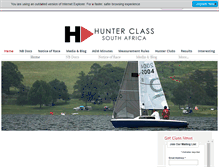 Tablet Screenshot of hunterclass.com
